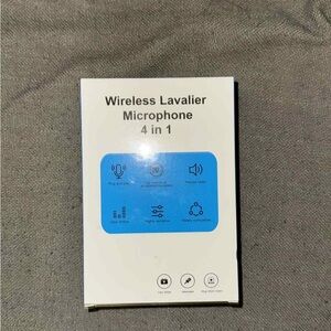 Wireless Lavalier Microphone 4 in 1